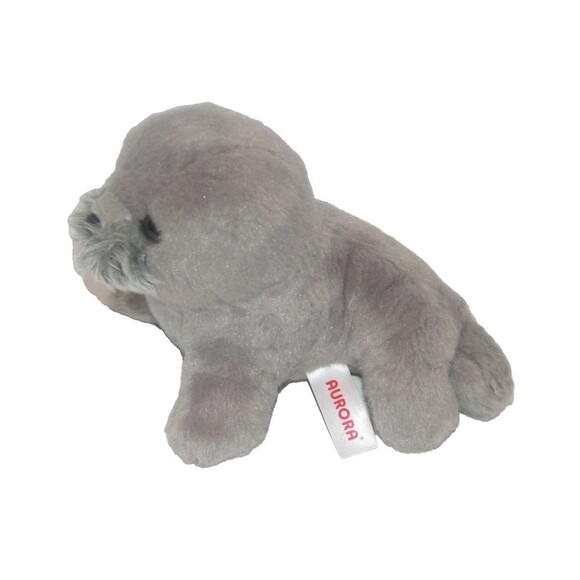 Aurora Gray Seal Baby Pup Bean Plush Stuffed Animal 2022 - Picture 2 of 4